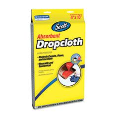 KIMBERLY-CLARK PROFESSIONAL* Scott Absorbent Dropcloths, 4 x 10, White, 6/Carton KIM11659
