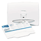 KIMBERLY-CLARK PROFESSIONAL* WINDOWS Toilet Seat Cover Dispenser, 17 1/2 x 3 1/4 x 13 1/4, White Pearl KIM09505