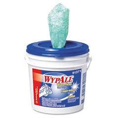 KIMBERLY-CLARK PROFESSIONAL* WYPALL Waterless Hand Wipes, Cloth, 10 1/2 x 12 1/4, 75/Bucket KIM91371EA