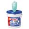 KIMBERLY-CLARK PROFESSIONAL* WYPALL Waterless Hand Wipes, Cloth, 10 1/2 x 12 1/4, 75/Bucket KIM91371EA