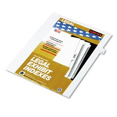 Kleer-Fax 80000 Series Legal Exhibit Index Dividers, Side Tab, "G", White, 25/Pack KLF80007