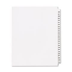 Kleer-Fax 80000 Series Legal Index Divider Set, Side Tabs, Printed "226"-"250" KLF83226