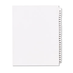 Kleer-Fax 80000 Series Legal Index Divider Set, Side Tabs, Printed "251"-"275" KLF83251