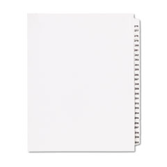 Kleer-Fax 80000 Series Legal Index Divider Set, Side Tabs, Printed "276"-"300"" KLF83276