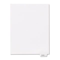 Kleer-Fax 80000 Series Legal Index Dividers, Bottom Tab, Printed "Exhibit J", 25/Pack KLF81149
