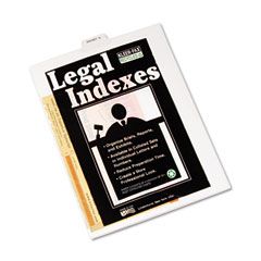 Kleer-Fax 80000 Series Legal Index Dividers, Bottom Tab, Printed "Exhibit W", 25/Pack KLF81162