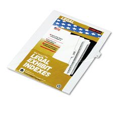 Kleer-Fax 80000 Series Legal Index Dividers, Side Tab, Printed "10", 25/Pack KLF81120