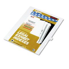 Kleer-Fax 80000 Series Legal Index Dividers, Side Tab, Printed "P", White, 25/Pack KLF80016