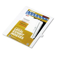 Kleer-Fax 80000 Series Legal Index Dividers, Side Tab, Printed "Q", White, 25/Pack KLF80017