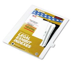 Kleer-Fax 80000 Series Legal Index Dividers, Side Tab, Printed "S", White, 25/Pack KLF80019
