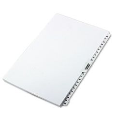 Kleer-Fax 80000 Series Side Tab Legal Index Divider Set, Printed "26"-"50" KLF81473