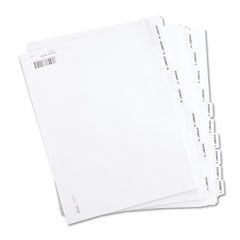 Kleer-Fax 80000 Series Side Tab Legal Index Divider Set, Printed "Exhibit 1"- "Exhibit 20" KLF80220