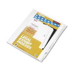 Kleer-Fax 90000 Series Legal Exhibit Index Dividers, 1/10 Cut Tab, "Exhibit H", 25/Pack KLF91858