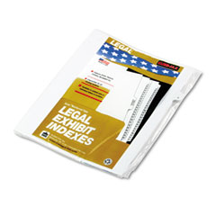 Kleer-Fax 90000 Series Legal Exhibit Index Dividers, 1/26 Cut Tab, Title "G", 25/Pack KLF91807