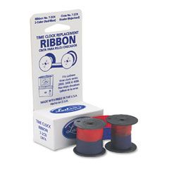 Lathem Time 72CN Ribbon, Blue/Red LTH72CN