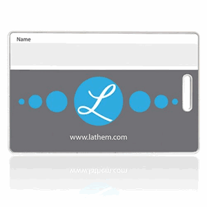 Lathem Time RRFBADGE Proximity Badges, LX100 Door Lock Compatible, PC50 & PC60 PayClock Compatible,