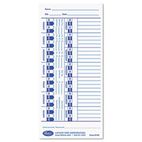 Lathem Time Universal Time Card, White, 100/Pack LTHE100
