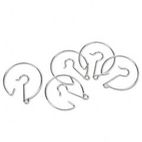 Learning Resources Chart Pocket Rings, Hanging Metal Ring Hooks LRNLER2296