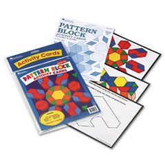 Learning Resources Intermediate Pattern Block Design Cards, for Grades 2-6 LRNLER0264