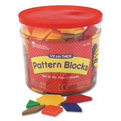 Learning Resources Pattern Blocks, Grades Pre-K and Up LRNLER0134