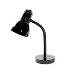 Ledu Advanced Style Incandescent Gooseneck Desk Lamp, Black, 16 Inches High LEDL9090