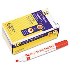 Legacy Dry Erase Marker, Chisel Tip, Red LOP15932