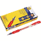 Legacy Grip Roller Ball Stick Gel Pen, Red Ink, Micro LOP15522