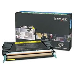 Lexmark C746A1YG Toner, 7000 Page-Yield, Yellow LEXC746A1YG