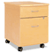 Linea Italia Massima Line Mobile Pedestal File, 1 Box/1 File Drawers, Honey LITMA806HON