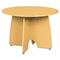 Linea Italia Massima Line Round Table, 43-3/8w x 43-3/8d x 29-1/2h, Honey LITMA129HON
