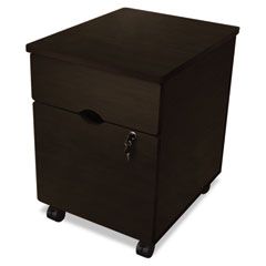 Linea Italia Trento Line Mobile Pedestal File, 1 Box/1File Drawers, Mocha LITTR736MOC