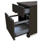 Linea Italia Trento Line Mobile Pedestal File, 1 Box/1File Drawers, Mocha LITTR736MOC