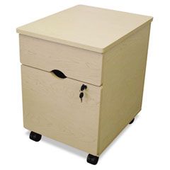Linea Italia Trento Line Mobile Pedestal File, 1 Box/1File Drawers, Oatmeal LITTR736OAT