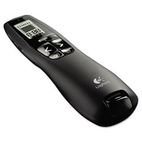 Logitech Professional Wireless Presenter w/Green Laser Pointer, 100ft Projection, Black LOG910001350