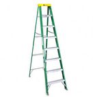 Louisville #592 Eight-Foot Folding Fiberglass Step Ladder, Green/Black DADFS4008
