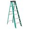 Louisville #592 Six-Foot Folding Fiberglass Step Ladder, Green/Black DADFS4006