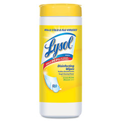 LYSOL Brand Lemon & Lime Blossom Disinfecting Wipes w/Micro-Lock Fibers, 7 x 8, 35/Canister RAC81145