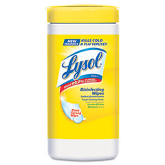 LYSOL Brand Lemon & Lime Blossom Sanitizing Wet Wipes, 7 x 8, 80/Canister RAC77182EA