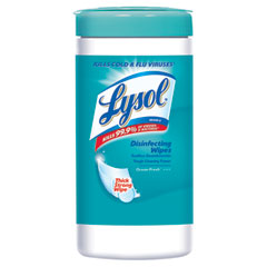 LYSOL Brand Ocean Fresh Scent Sanitizing Wipes, 80/Canister RAC77925EA