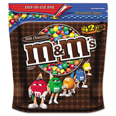 M & M's Milk Chocolate w/Candy Coating, 42 oz Bag MNM32438