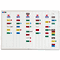 Magna Visual Lustreboard Planning Kit, Porcelain-on-Steel, 36x24, White/Aluminum MAVEBK2436