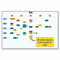Magna Visual Lustreboard Planning Kit, Porcelain-on-Steel, 36x24, White/Aluminum MAVEBK2436