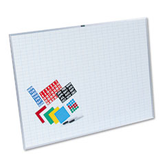 Magna Visual Lustreboard Planning Kit, Porcelain-on-Steel, 48x36, White/Aluminum MAVEBK3648