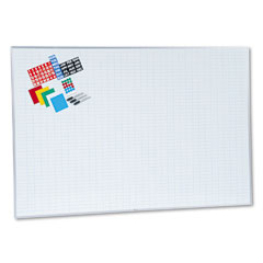 Magna Visual Lustreboard Planning Kit, Porcelain-on-Steel, 72 x 48, White/Aluminum MAVEBK4872