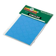 Magna Visual Magnetic Letters, Numbers and Symbols, Magnetic, Blue, 3/4"dia 20/Set MAVFI125