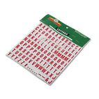Magna Visual Magnetic Letters, Numbers and Symbols, Magnetic, Red, 3/4"h, 120/Set MAVPFA23