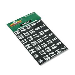 Magna Visual Magnetic Letters, Numbers and Symbols, Magnetic, White, 1"h, 31/Set MAVFH37