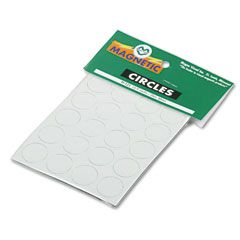 Magna Visual Magnetic Letters, Numbers and Symbols, Magnetic, White, h3/4"dia 20/Set MAVFI121