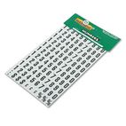 Magna Visual Magnetic Numbers and Symbols, Magnetic, Black, 3/4"h, 110/Set MAVPFN21