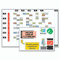 Magna Visual Magnetic Work/Plan Kit, 1x2 Grid, Porcelain-on-Steel, 36 x 24, Blue/White MAVOB2436B